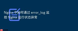 nginx 中如何通过 error_log 监控 nginx 运行状态异常