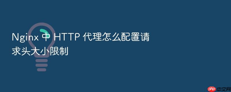 nginx 中 http 代理怎么配置请求头大小限制