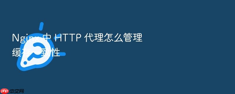 nginx 中 http 代理怎么管理缓存一致性