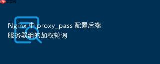 Nginx 中 proxy_pass 配置后端服务器组的加权轮询