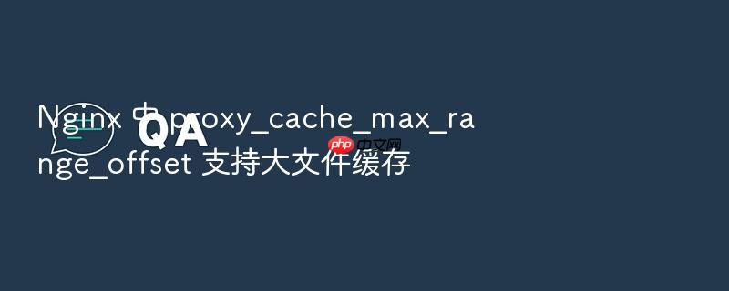 nginx 中 proxy_cache_max_range_offset 支持大文件缓存
