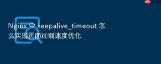 nginx 中 keepalive_timeout 怎么实现页面加载速度优化