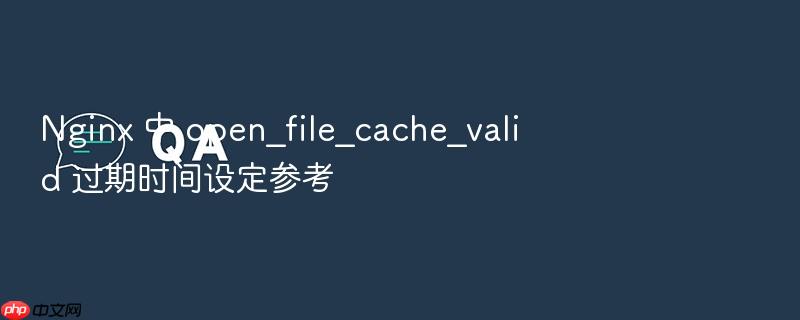 nginx 中 open_file_cache_valid 过期时间设定参考