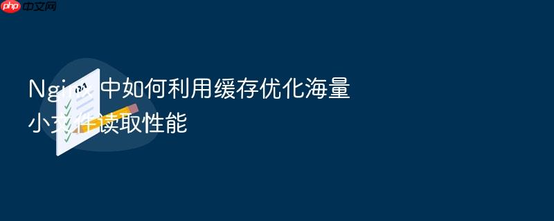nginx 中如何利用缓存优化海量小文件读取性能