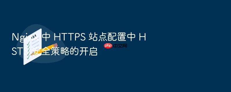nginx 中 https 站点配置中 hsts 安全策略的开启