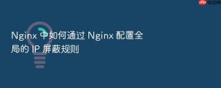 Nginx 中如何通过 Nginx 配置全局的 IP 屏蔽规则