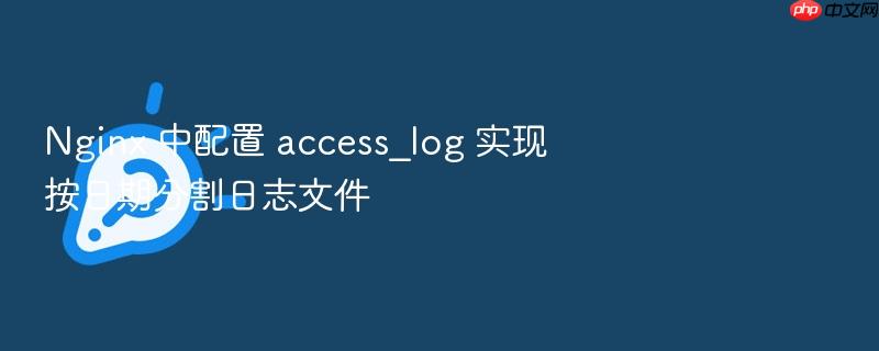 nginx 中配置 access_log 实现按日期分割日志文件