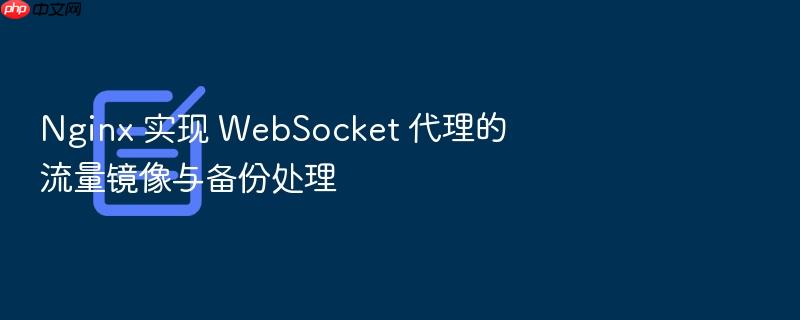 nginx 实现 websocket 代理的流量镜像与备份处理