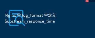 Nginx 中 log_format 中定义 $upstream_response_time