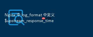 nginx 中 log_format 中定义 $upstream_response_time