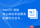 macOS 强制终止响应系统服务的操作方法与排查