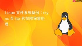 linux 文件系统备份:rsync 与 tar 的权限保留处理