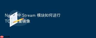 nginx 中 stream 模块如何进行 tcp 流量镜像