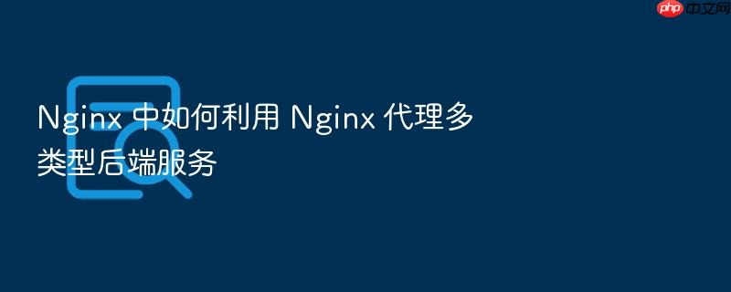 nginx 中如何利用 nginx 代理多类型后端服务