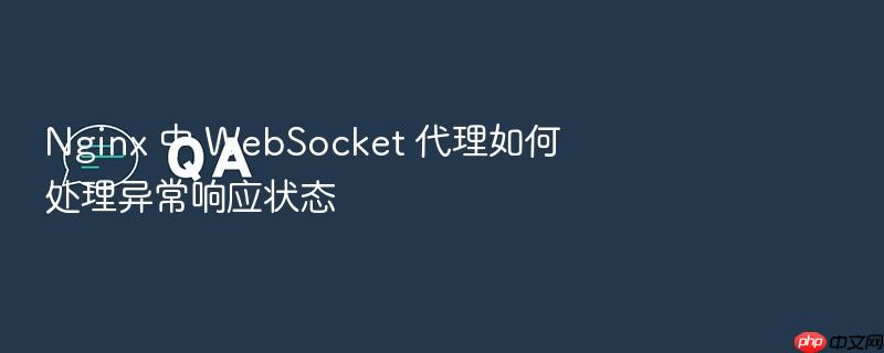 nginx 中 websocket 代理如何处理异常响应状态