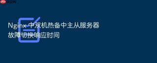 nginx 中双机热备中主从服务器故障切换响应时间