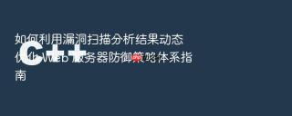 如何利用漏洞扫描分析结果动态优化 Web 服务器防御策略体系指南