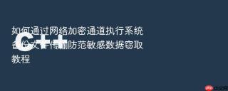 如何通过网络加密通道执行系统备份文件传输防范敏感数据窃取教程