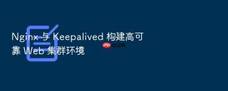 Nginx 与 Keepalived 构建高可靠 Web 集群环境