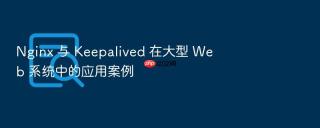 nginx 与 keepalived 在大型 web 系统中的应用案例