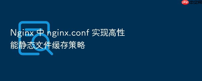 nginx 中 nginx.conf 实现高性能静态文件缓存策略