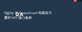 nginx 与 keepalived 构建高可靠的 api 接口集群