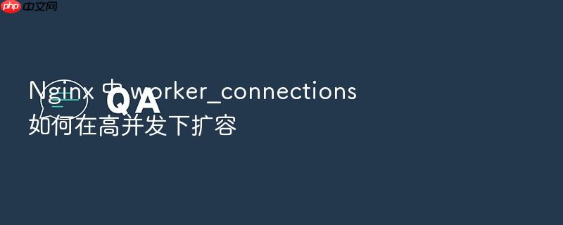 nginx 中 worker_connections 如何在高并发下扩容