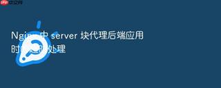 nginx 中 server 块代理后端应用时的超时处理