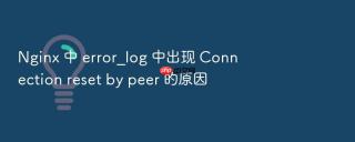 Nginx 中 error_log 中出现 Connection reset by peer 的原因