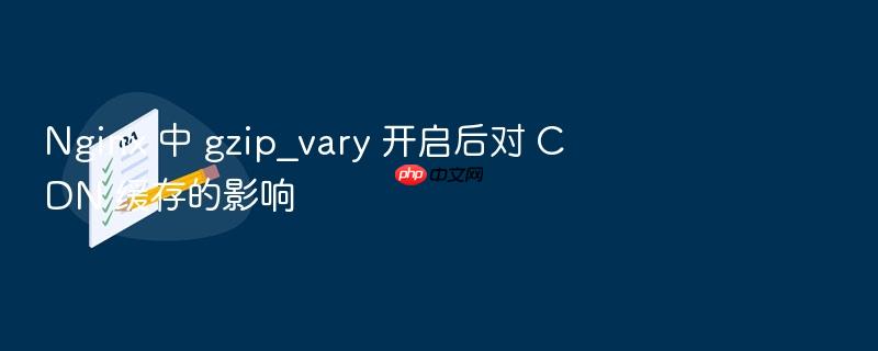 nginx 中 gzip_vary 开启后对 cdn 缓存的影响
