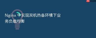 Nginx 中实现双机热备环境下业务负载均衡