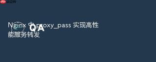 nginx 中 proxy_pass 实现高性能服务转发