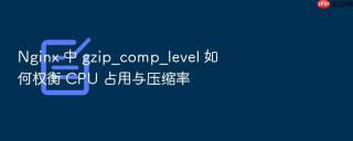 Nginx 中 gzip_comp_level 如何权衡 CPU 占用与压缩率