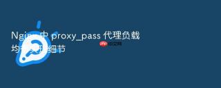 nginx 中 proxy_pass 代理负载均衡实现细节