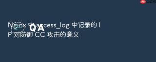 Nginx 中 access_log 中记录的 IP 对防御 CC 攻击的意义