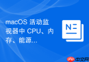 macOS 活动监视器中 CPU、内存、能源面板的作用