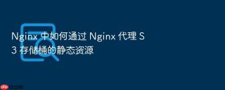 nginx 中如何通过 nginx 代理 s3 存储桶的静态资源