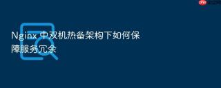 Nginx 中双机热备架构下如何保障服务冗余