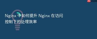 Nginx 中如何提升 Nginx 在访问控制下的处理效率