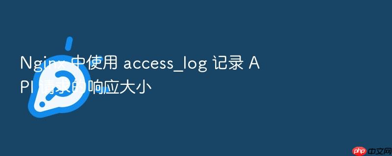 nginx 中使用 access_log 记录 api 请求的响应大小