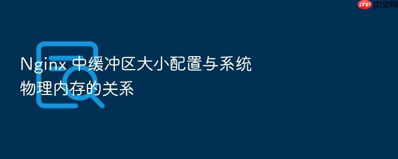nginx 中缓冲区大小配置与系统物理内存的关系