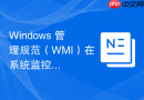 Windows 管理规范（WMI）在系统监控与运维中的作用