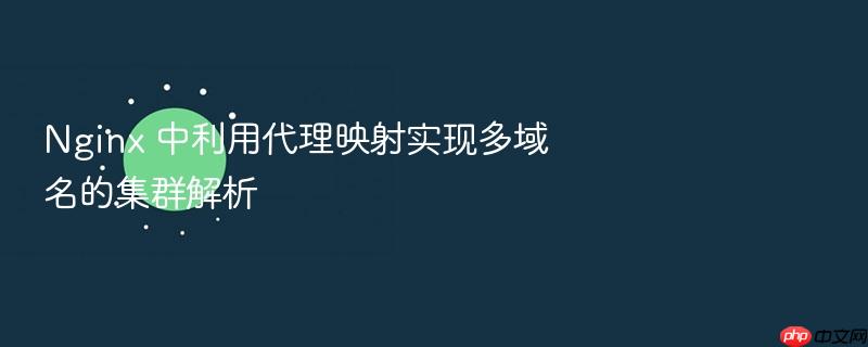 nginx 中利用代理映射实现多域名的集群解析