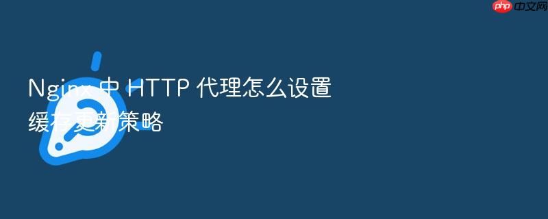 nginx 中 http 代理怎么设置缓存更新策略