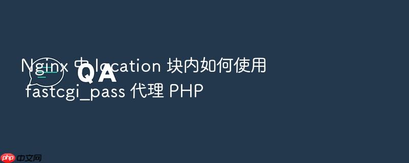 nginx 中 location 块内如何使用 fastcgi_pass 代理 php