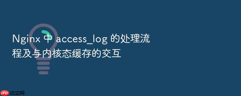 nginx 中 access_log 的处理流程及与内核态缓存的交互
