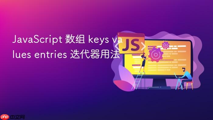 javascript 数组 keys values entries 迭代器用法
