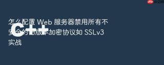 怎么配置 web 服务器禁用所有不安全的旧版本加密协议如 sslv3 实战