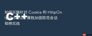 如何实施针对 cookie 的 httponly 与 secure 属性加固防范会话劫持实战