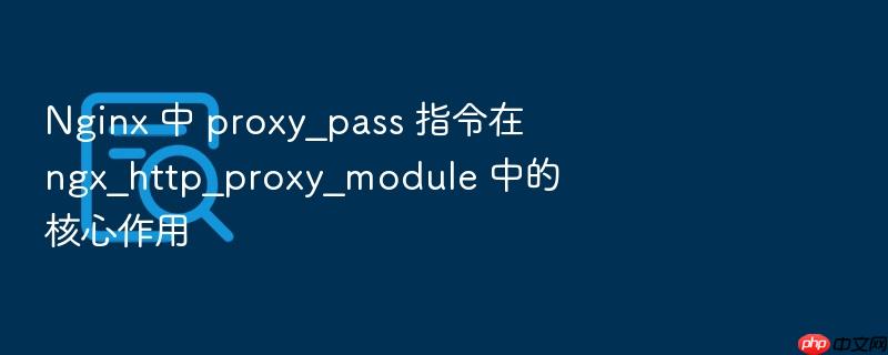 nginx 中 proxy_pass 指令在 ngx_http_proxy_module 中的核心作用